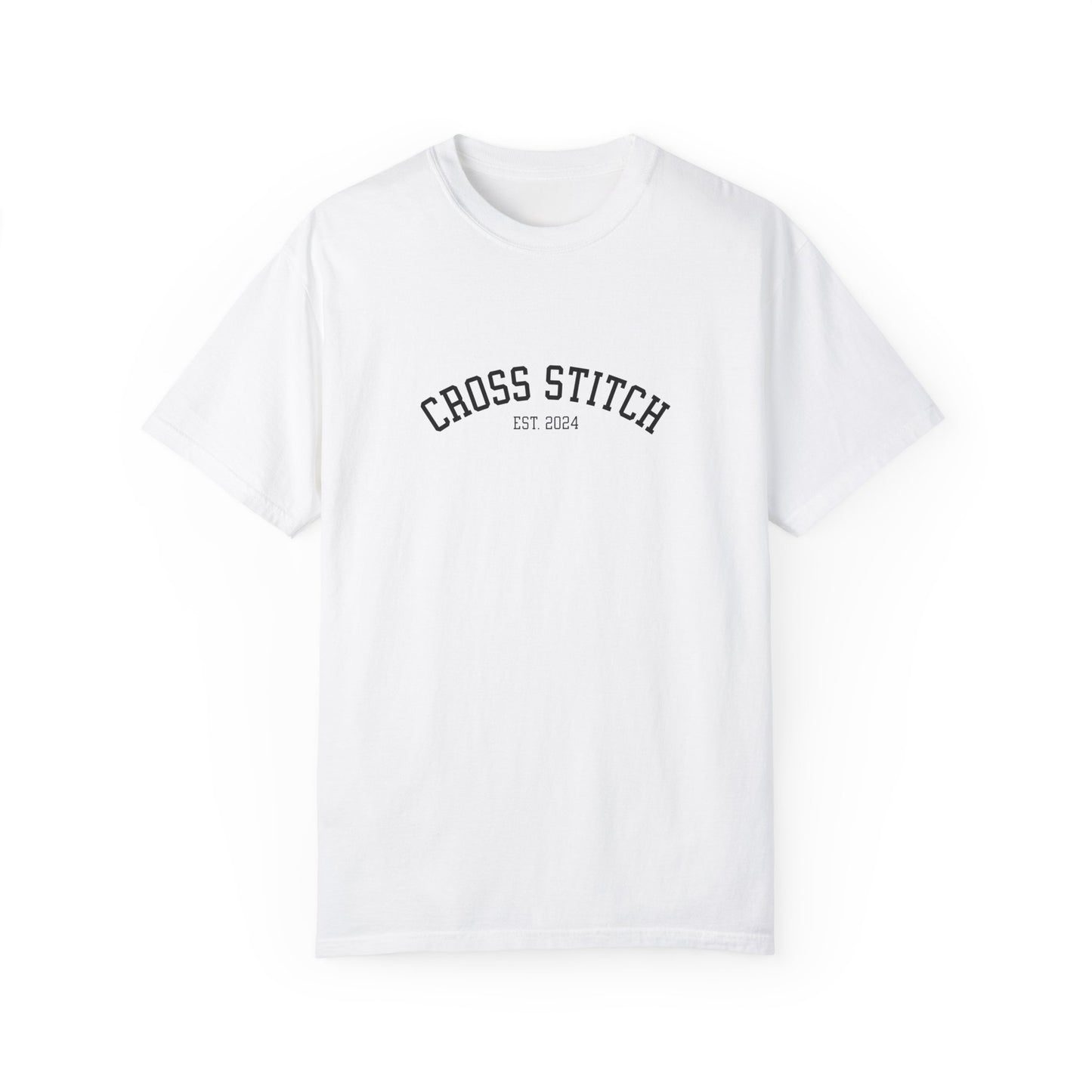 Cross Stitch Est. Custom Date | T-Shirt