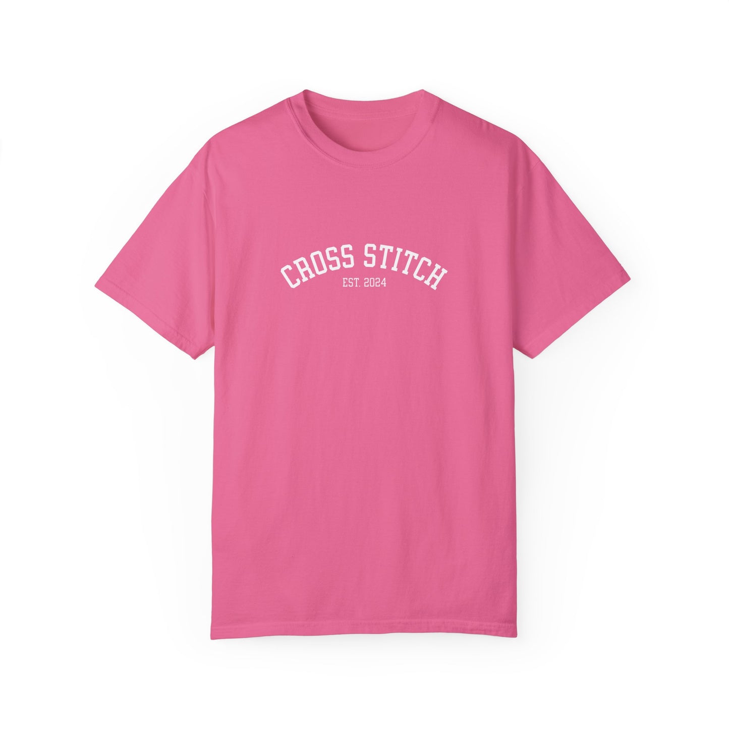 Cross Stitch Est. Custom Date | T-Shirt