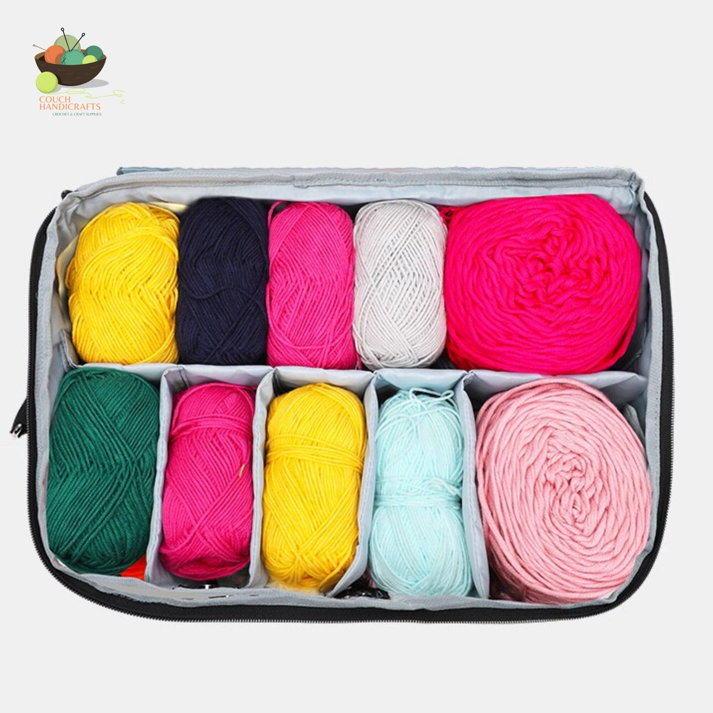 Yarn Bag Knitting and Crochet Yarn Storage Organizer and Dispenser Gift for Knitter
