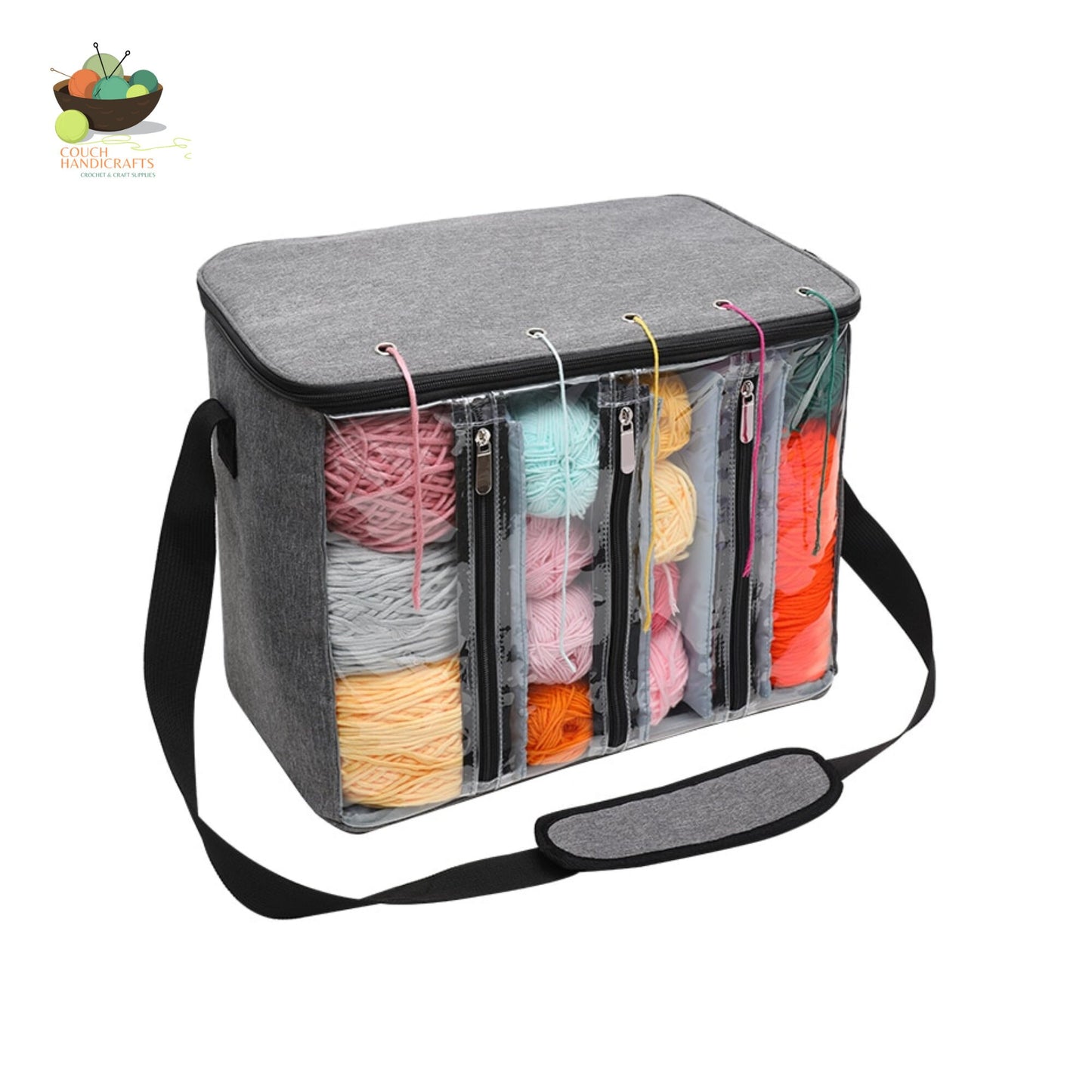 Yarn Bag Knitting and Crochet Yarn Storage Organizer and Dispenser Gift for Knitter