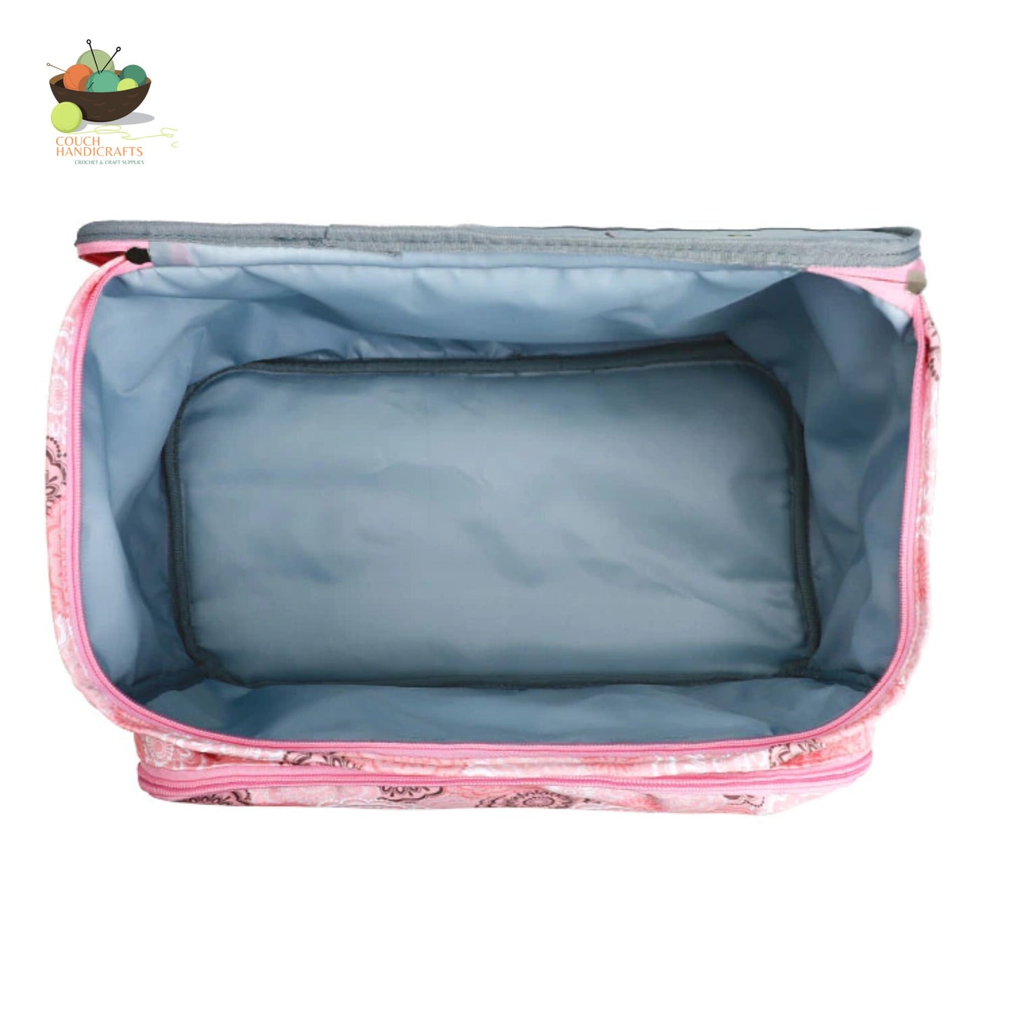 Yarn Storage Bag with Zipper and Front Pocket