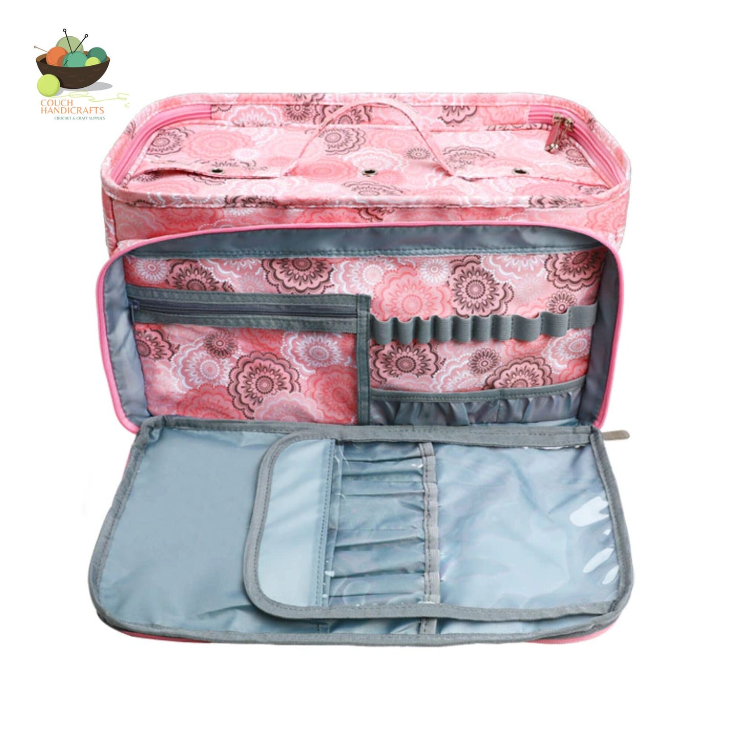 Yarn Storage Bag with Zipper and Front Pocket