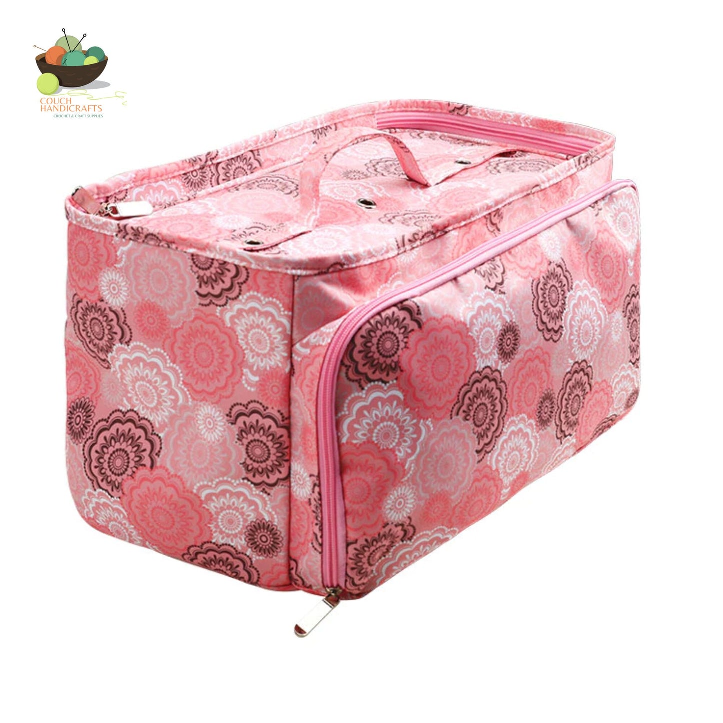 Yarn Storage Bag with Zipper and Front Pocket