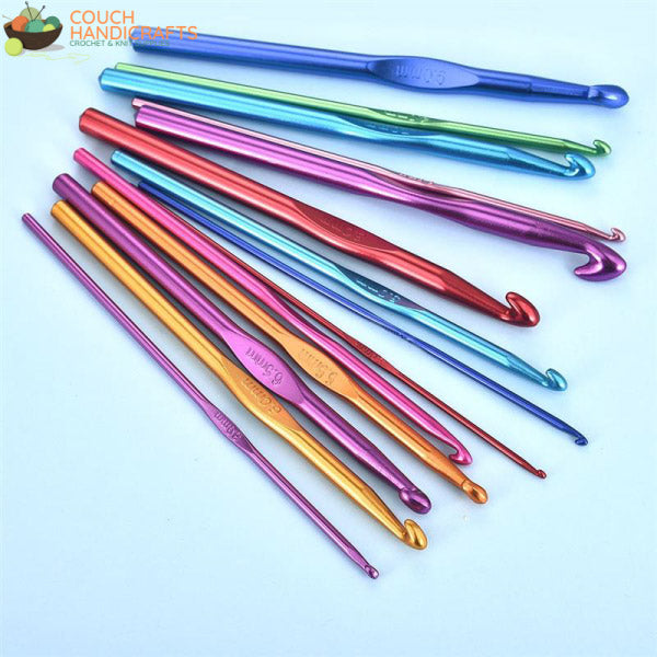 Metal Crochet Hook Set (0.6-8mm) - Couch Handicrafts