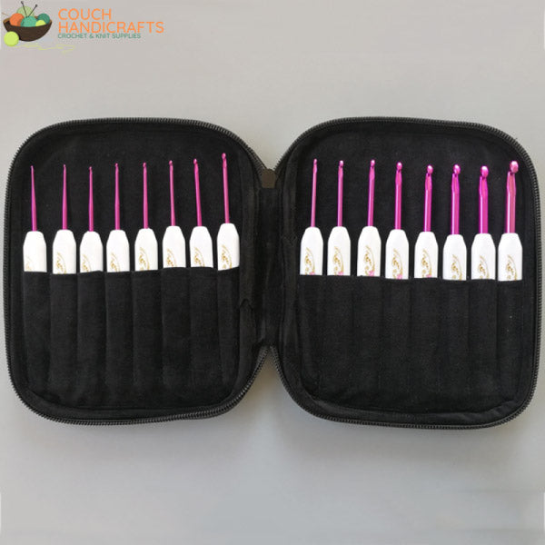 Classy Retro Pink Bag Set (1-6mm) - Couch Handicrafts