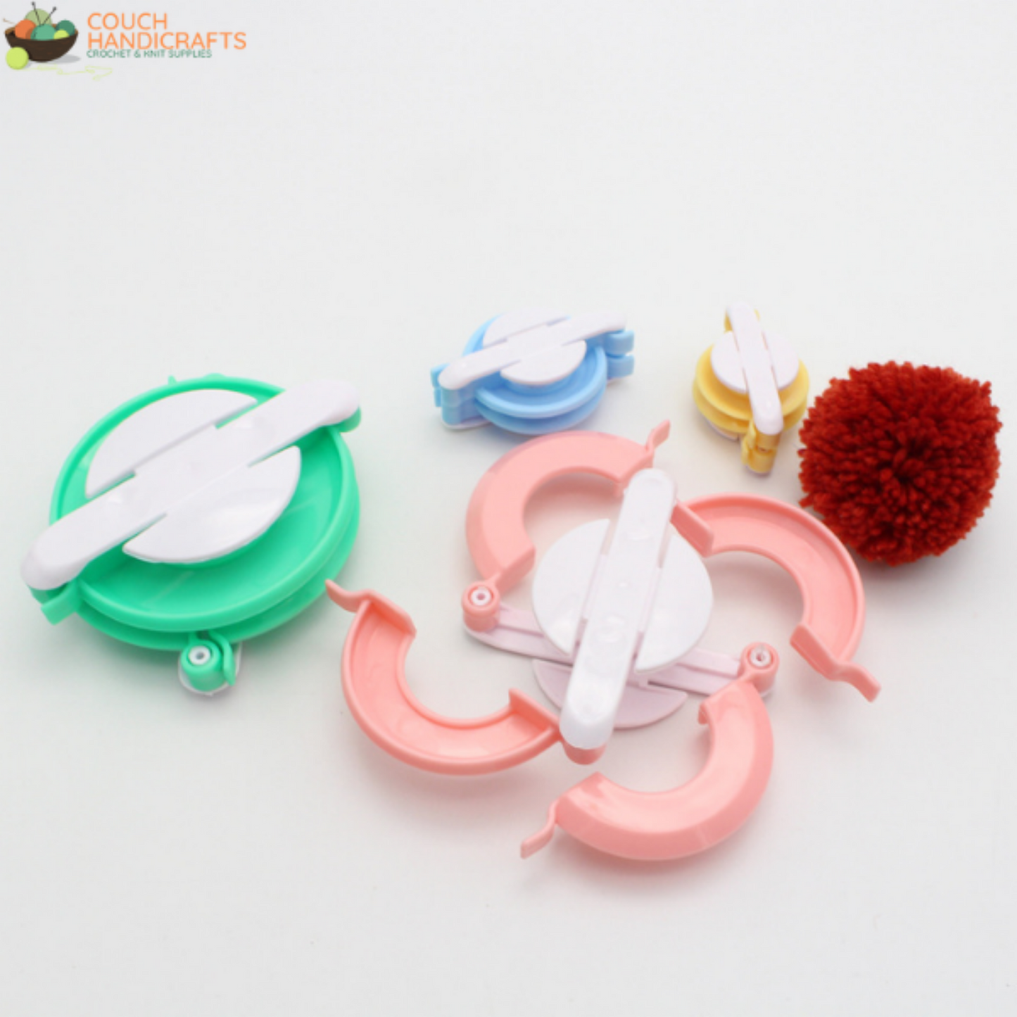 4 Pcs 4 Sizes Pom-pom Maker - Couch Handicrafts