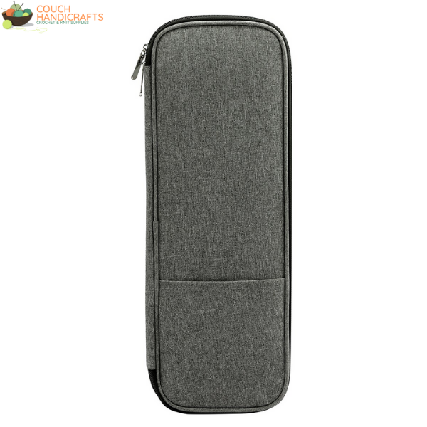 Knitting Needles Case - Couch Handicrafts Elegant Grey