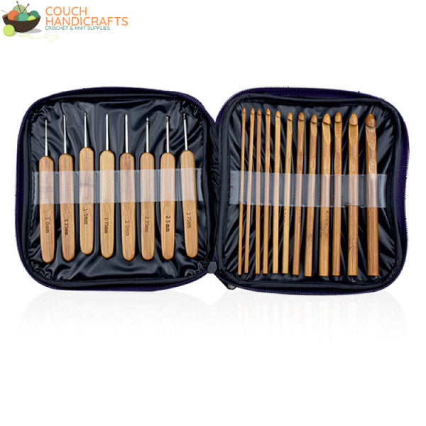 Bamboo Crochet Hooks Case (1.0-10mm) - Couch Handicrafts