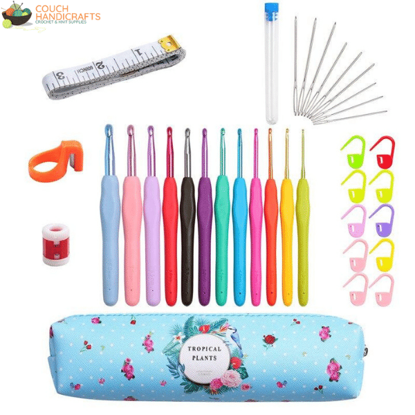 Rainbow Soft-Handle Set with Bag (2-8mm) - Couch Handicrafts Blue