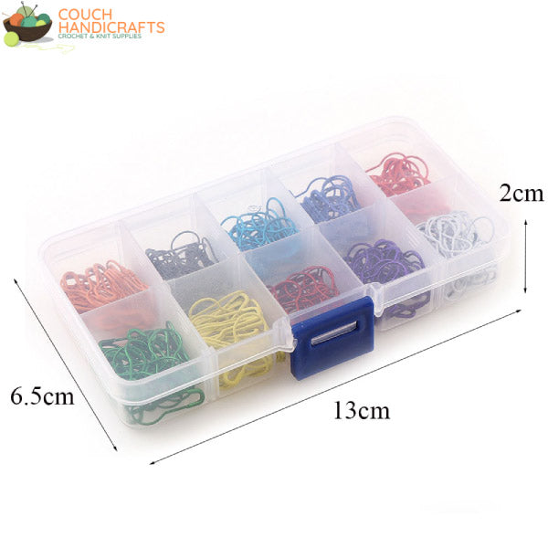 300 Stitch Markers with Box - Couch Handicrafts