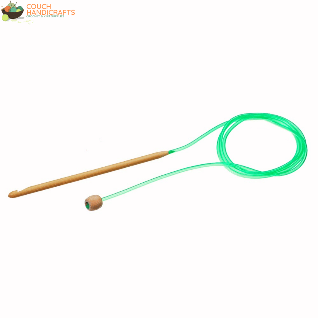 Tunisian Crochet Hooks - Coloured Cable (3-10mm) - Couch Handicrafts