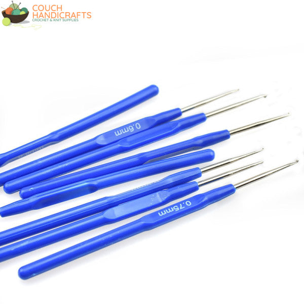 Ergonomic Thread & Lacework Hooks Set (0.6-1.75mm) - Couch Handicrafts