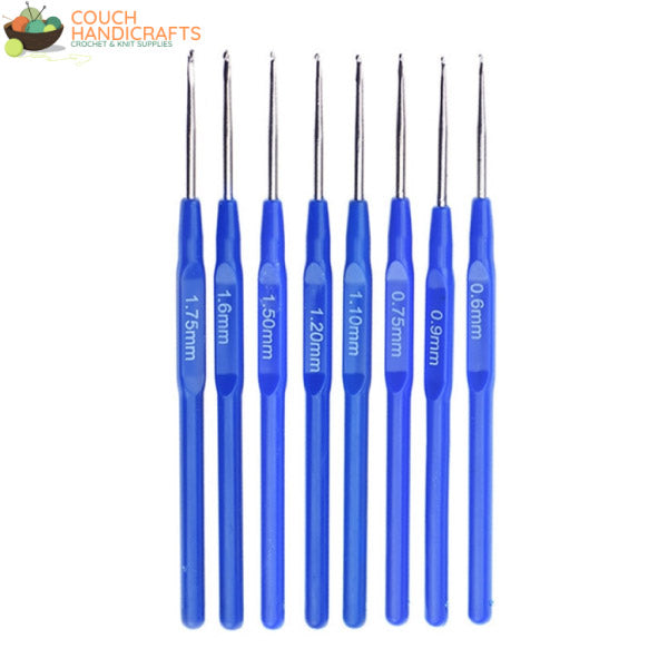 Ergonomic Thread & Lacework Hooks Set (0.6-1.75mm) - Couch Handicrafts