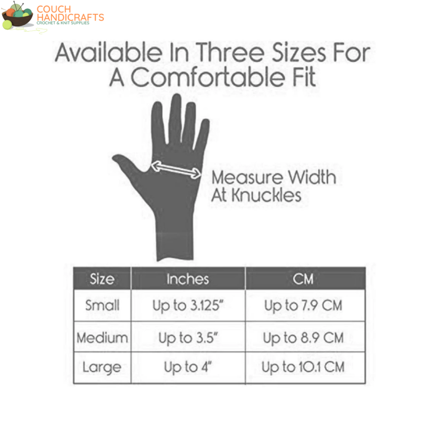 Fingerless Compression Gloves for Carpal Tunnel Support and Rheumatoid Arthritis Relief - Couch Handicrafts