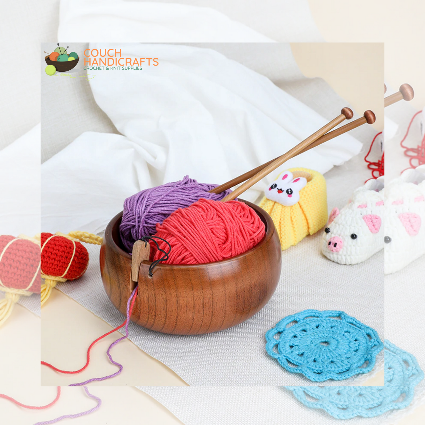 Handmade Yarn Bowl - Couch Handicrafts