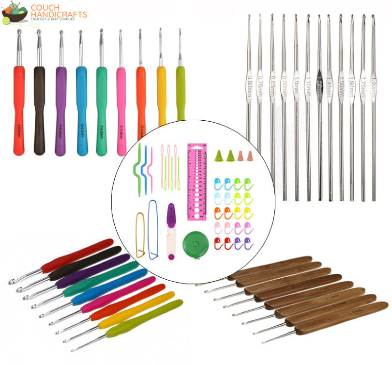 55pcs Crochet Set - Couch Handicrafts