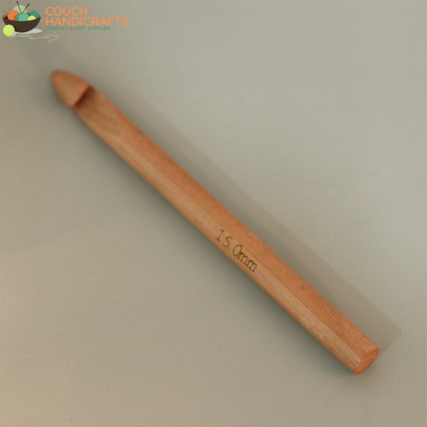 Large Bamboo 1 Piece (15/20/25mm) Crochet Hook - Couch Handicrafts 15mm