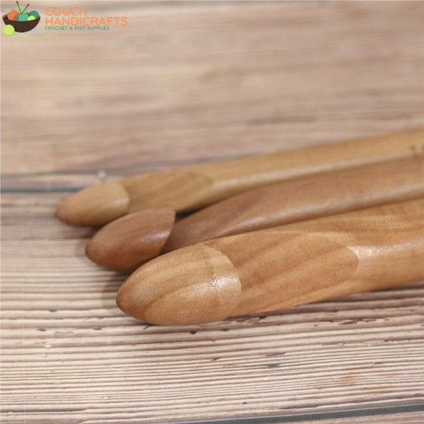 Large Bamboo 1 Piece (15/20/25mm) Crochet Hook - Couch Handicrafts