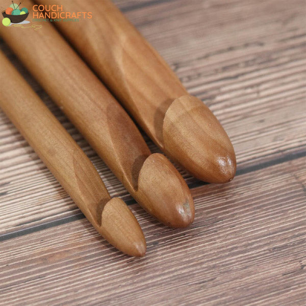 Large Bamboo 1 Piece (15/20/25mm) Crochet Hook - Couch Handicrafts