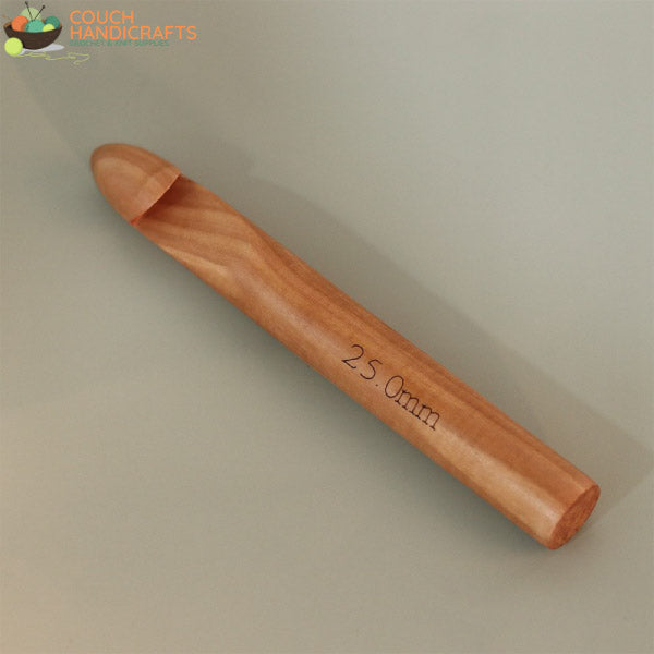 Large Bamboo 1 Piece (15/20/25mm) Crochet Hook - Couch Handicrafts 25mm