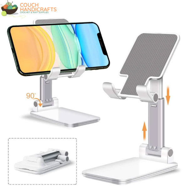 Foldable Mobile Phone/Pad Stand - Couch Handicrafts