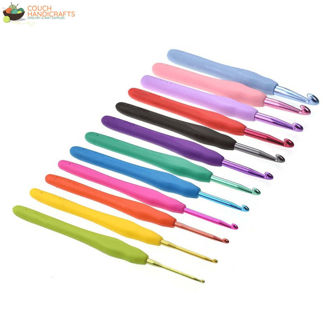 Rainbow Soft-Handle Set with Bag (2-8mm) - Couch Handicrafts