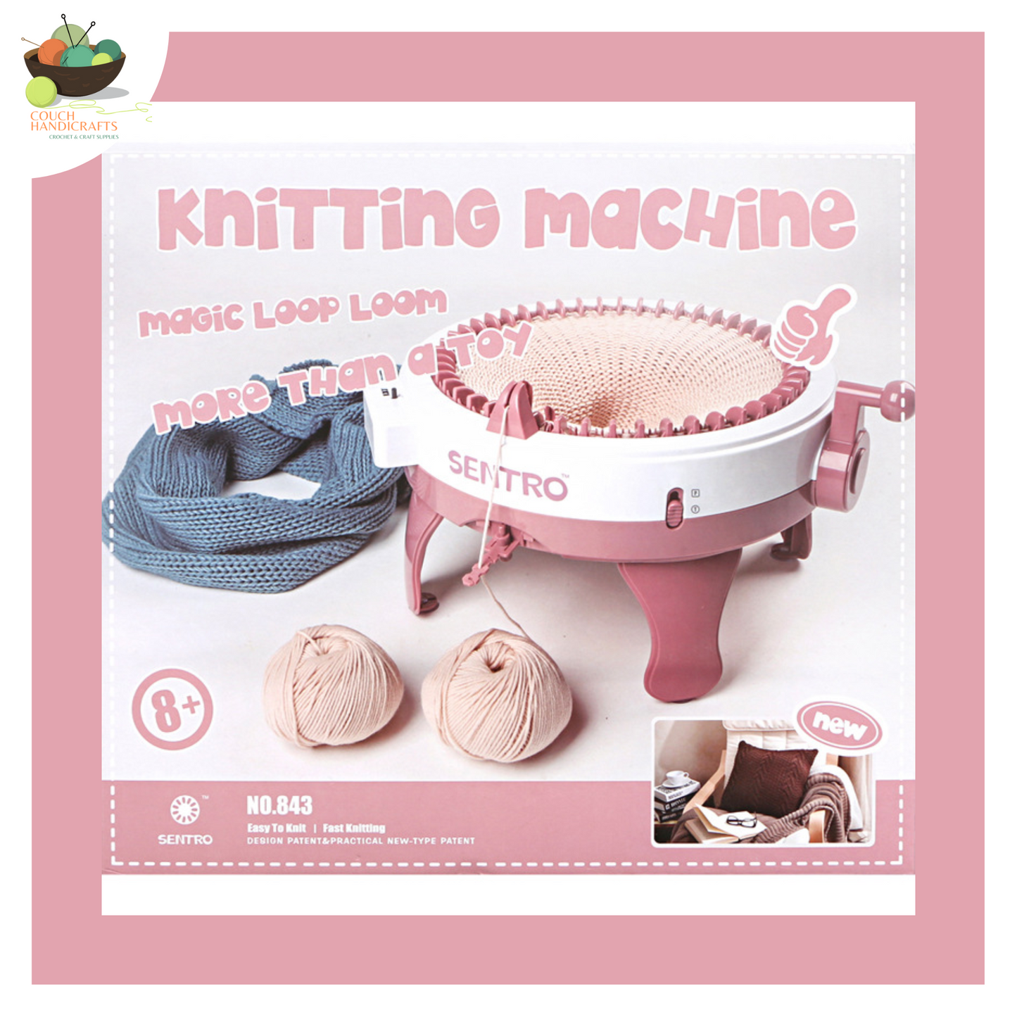 Sentro Knitting Machines with Drill Adaptor - Couch Handicrafts