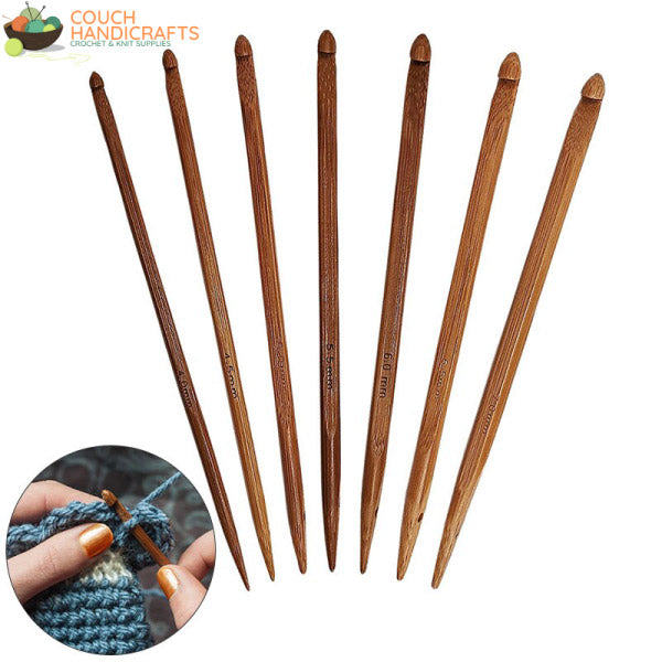Extendable Tunisian Crochet Hooks Set (3.5-6.5mm) - Couch Handicrafts