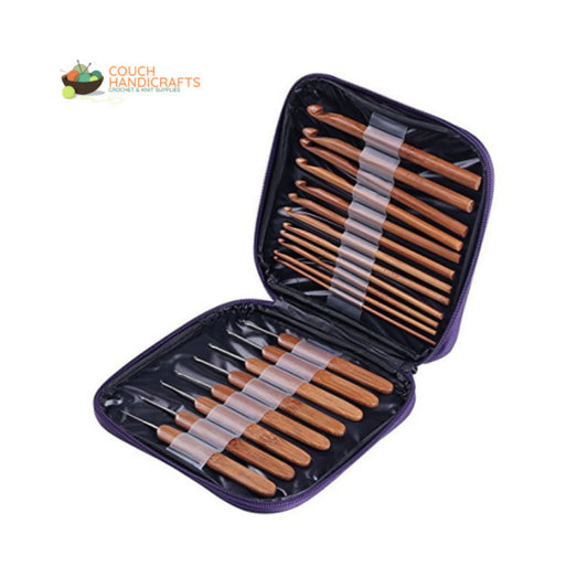 Crochet Hook Set with Tunisian / Afghan and Small Crochet Needles with Case Kit