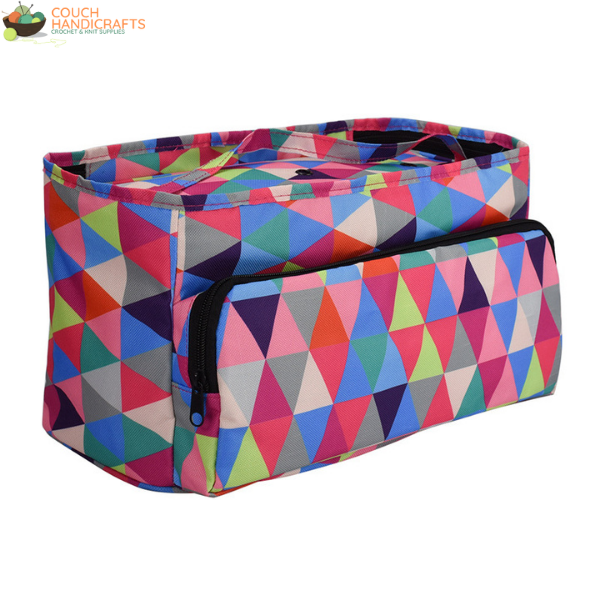 Long Boxy Hand-Bag - Couch Handicrafts Colourful Diamonds