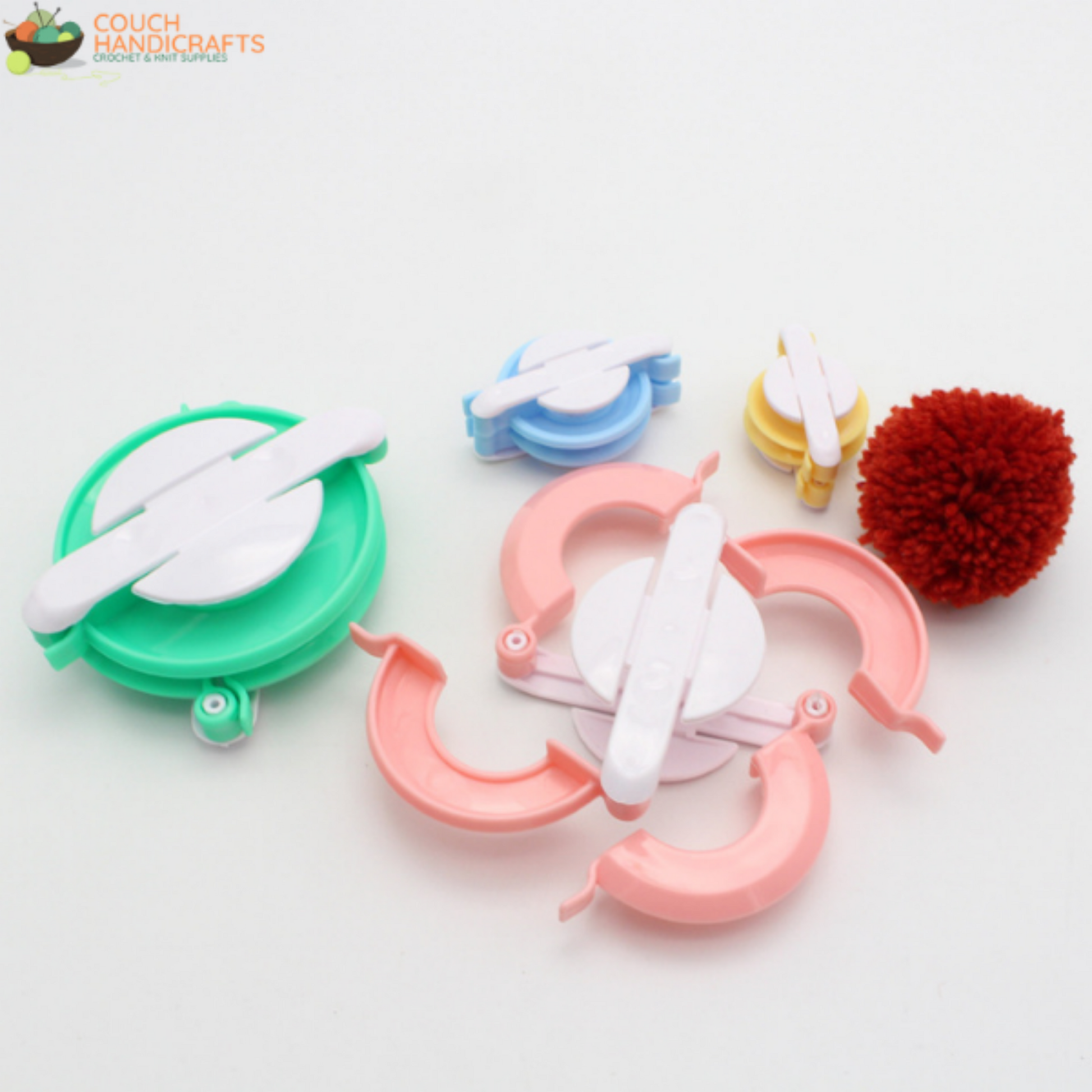 4 Pcs 4 Sizes Pom-pom Maker - Couch Handicrafts