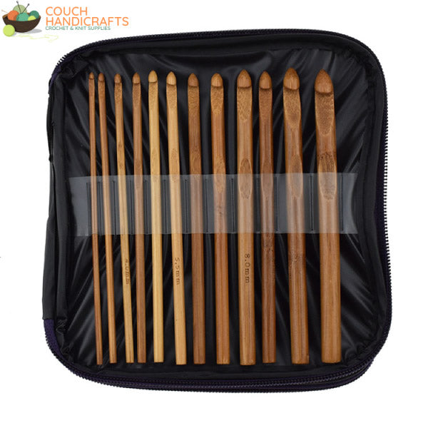 Bamboo Crochet Hooks Case (1.0-10mm) - Couch Handicrafts