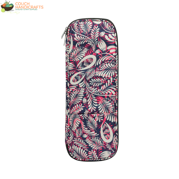 Knitting Needles Case - Couch Handicrafts Floral Purple