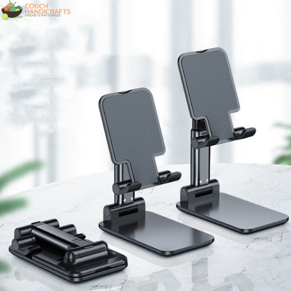 Foldable Mobile Phone/Pad Stand - Couch Handicrafts