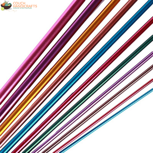 Aluminium Tunisian Crochet Hooks Set (2-8mm) - Couch Handicrafts
