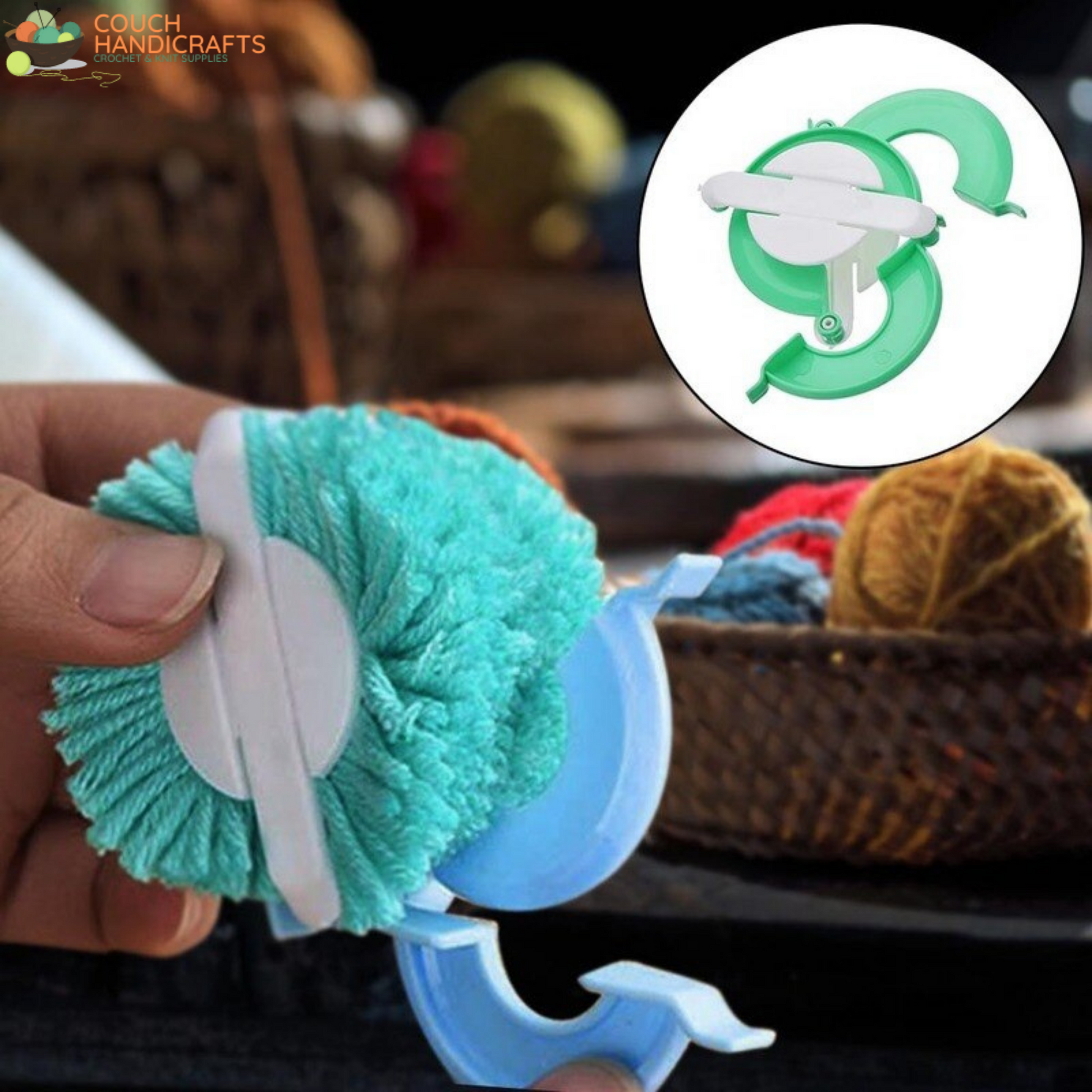 4 Pcs 4 Sizes Pom-pom Maker - Couch Handicrafts