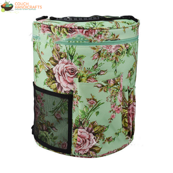 Drum Bag - Couch Handicrafts Roses on Green