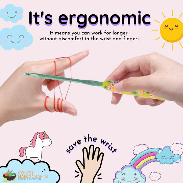 Unicorn Crochet Hooks Set (2-6mm) - Couch Handicrafts