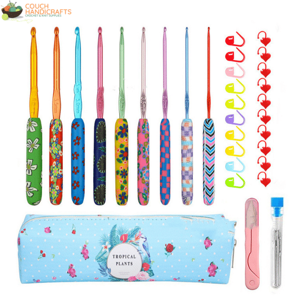 Unicorn Crochet Hooks Set (2-6mm) - Couch Handicrafts Unicorn Set with Bag