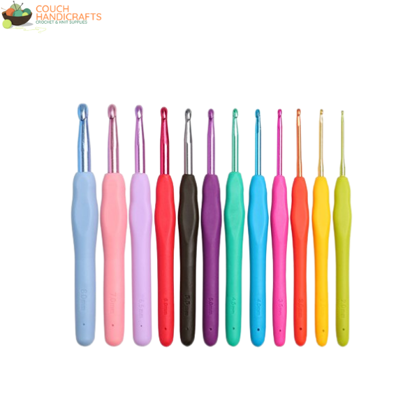 Rainbow Soft-Handle Set with Bag (2-8mm) - Couch Handicrafts